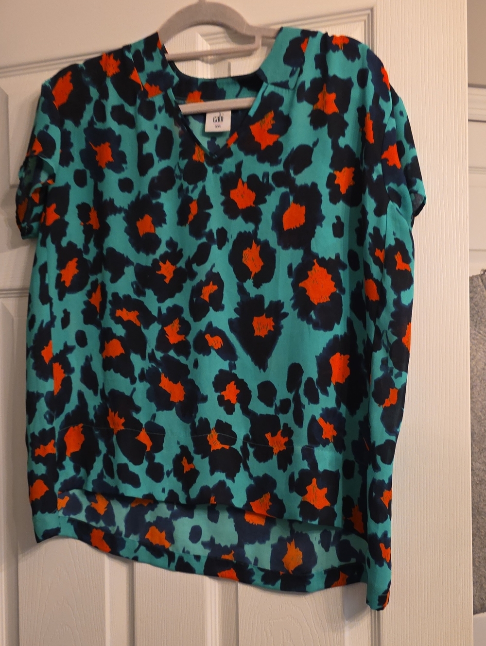 Cabi Rita Animal Print Blouse - XXS